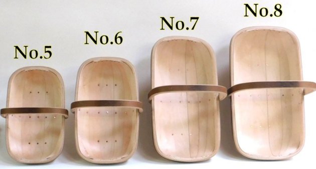 Trug sizes for gardening applications